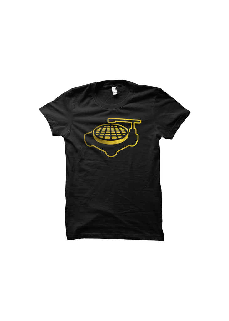 T-Shirt: Black & Gold Foil