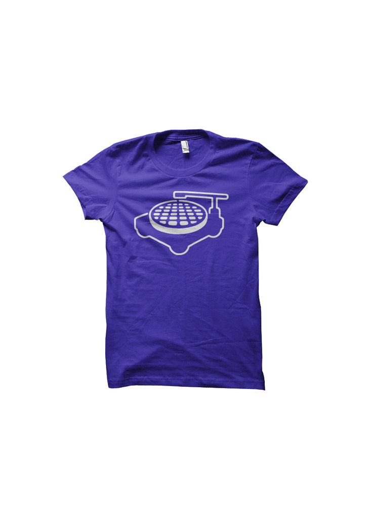 T-Shirt: Purple & White