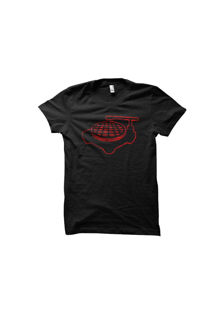T-Shirt: Black & Red Foil