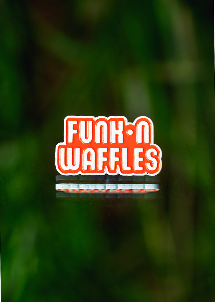 Orange Funk 'n Waffles Pin
